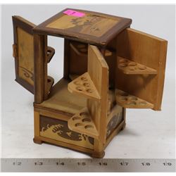 VINTAGE WOOD CIGARETTE CABINET