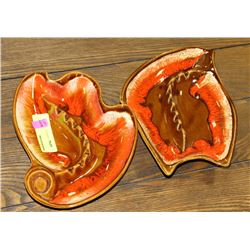 PAIR OF VINTAGE CERAMIC MAURICE OF CALIF. USA