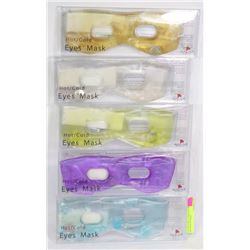 LOT OF 5 HOT / COLD EYE MASKS - HELPS WITH HEAD