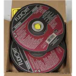 10 FLEXOVIT, 7" X 1/8" X 7/8" GRINDING WHEELS