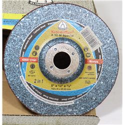 10 KINGSPOR 6" X 1/4" X 7/8" A30M GRINDING DISCS