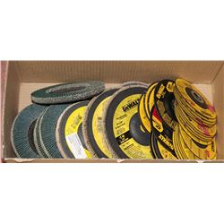 BOX OF VARIOUS DEWALT 4-1/2" AND 6" DISCS