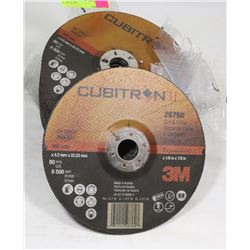 18 CUBITRON CUT & GRIND DISCS, 7" X 1/8" X 7/8"