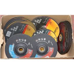 BOX OF ASSORTED 7" GRINDING & CUTTING DISCS