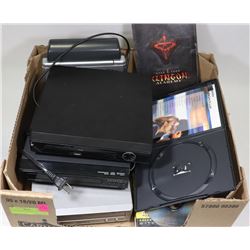 FLAT OF DVD PLAYERS AND MOVIES