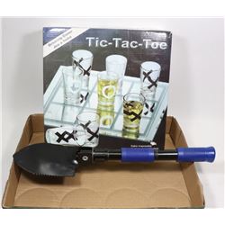 SURVIVAL SHOVEL AND NEW TIC-TAC-TOE DRINKING GAME
