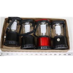 LOT OF 4 EDDIE BAUER 100 LUMEN LANTERNS WORKING