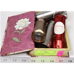 LOT OF 4 EDDIE BAUER ALUMINUM FLASHLIGHTS