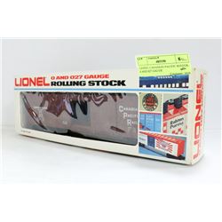LIONEL CANADIAN PACIFIC REEFER,  0 AND 027 GAUGE