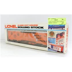 LIONEL PACKIFIC FRUIT EXPRESS REERER, 0 AND 027