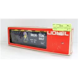 LIONEL MORTON SALT HOPPER CAR, 0 GAUGE