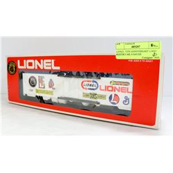 LIONEL 75TH ANNIVERSARY LOGO REEFER CAR, 0 GAUGE