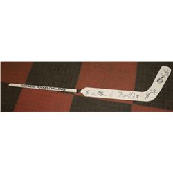 SIGNED OLD TIMERS HOCKEY CHALLENGE STICK, MANY