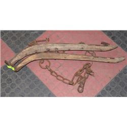 ANTIQUE WOOD AND IRON WORK HORSE HEINS