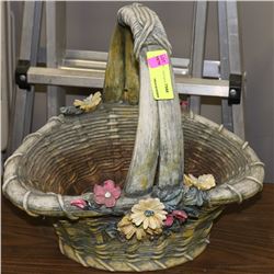 CERAMIC BASKET PLANTER CONTAINER