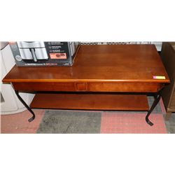 WOOD AND METAL COFFEE TABLE. FURNITURE