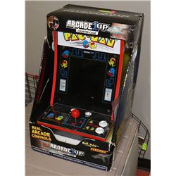ARCADE 1UP PACMAN COUNTERCADE W/ 2 PACMAN GAMES