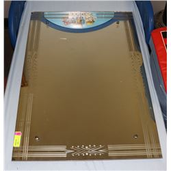 ESTATE ETCHED GLASS MIRROR 36" X 24"