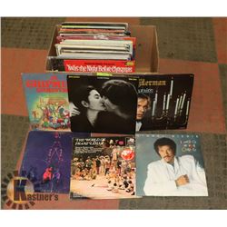 BOX OF ESTATE RECORD ALBUMS