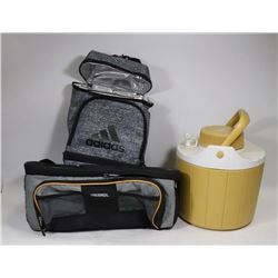 BOX W/ SOFT COOLERS INCL NEW ADIDAS LUNCH COOLER