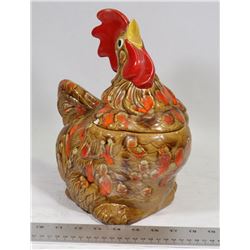 VINTAGE CERAMIC CHICKEN CANDY DISH