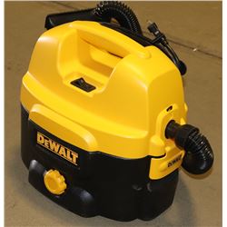 DEWALT VACCUM #DC500, WORKS AS CORDLESS OR PLUG