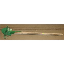 RAKE HOE AND SHOVEL GREEN