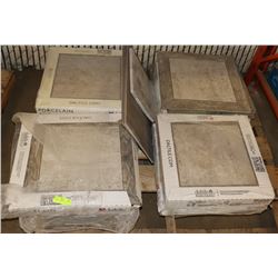 8 BOXES OF 18" X 18" CERAMIC FLOOR TILES, TOTAL