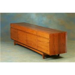 Sideboard med vitrinskåp palisander eti