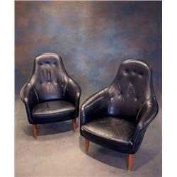 1 par fåtöljer skinn "Stor Adam" Kersti