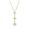 Image 1 : 0.5 ctw Diamond Pendant With Chain - 14KT Yellow Gold