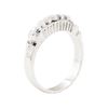 Image 4 : Engraved Straight Line Ring - Platinum