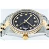 Image 4 : Rolex Mens 2 Tone 14K Black String VS Diamond Datejust Wristwatch