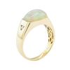 Image 4 : 3.25 ctw Opal and Diamond Ring - 14KT Yellow Gold