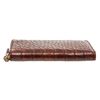 Image 4 : Gucci Brown Crocodile Tassel Zip Wallet