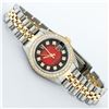 Image 3 : Rolex Ladies 2 Tone 14K Red Vignette VS Diamond Datejust Wristwatch