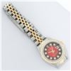 Image 7 : Rolex Ladies 2 Tone 14K Red Vignette VS Diamond Datejust Wristwatch