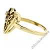 Image 4 : Vintage 14kt Yellow Gold Twisted Wire Heart Ring w/ Single Cut Diamond