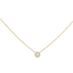 0.14 ctw Diamond Necklace - 14KT Yellow Gold
