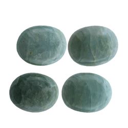 51.63 ctw Oval Cut Oval Cabochon Cut Natural Aquamarine Parcel