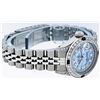 Image 4 : Rolex Ladies Stainless Steel Diamond Lugs Blue MOP String Diamond Datejust Wrist