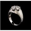 Image 4 : 14KT White Gold 1.10 ctw Diamond Ring