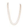 Image 1 : 2.90 ctw Pearl and Diamond Necklace - Platinum