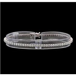 18KT White Gold 2.51 ctw Diamond Tennis Bracelet