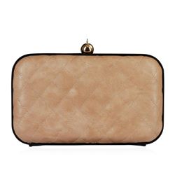 Natural Tufted Evening Clutch