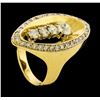 Image 4 : 1.73 ctw Diamond Ring - 14KT Yellow Gold