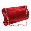Image 4 : Chanel Red Satin Embellished Camellia Clutch Shoulder Bag