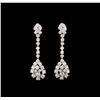 14KT White Gold 2.61 ctw Diamond Earrings