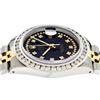 Image 4 : Rolex Mens 2 Tone Black String VS 3CTW Channel Set Diamond Datejust Wristwatch