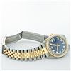 Image 8 : Rolex Mens 2 Tone 14K Blue String VS Diamond Datejust Wristwatch